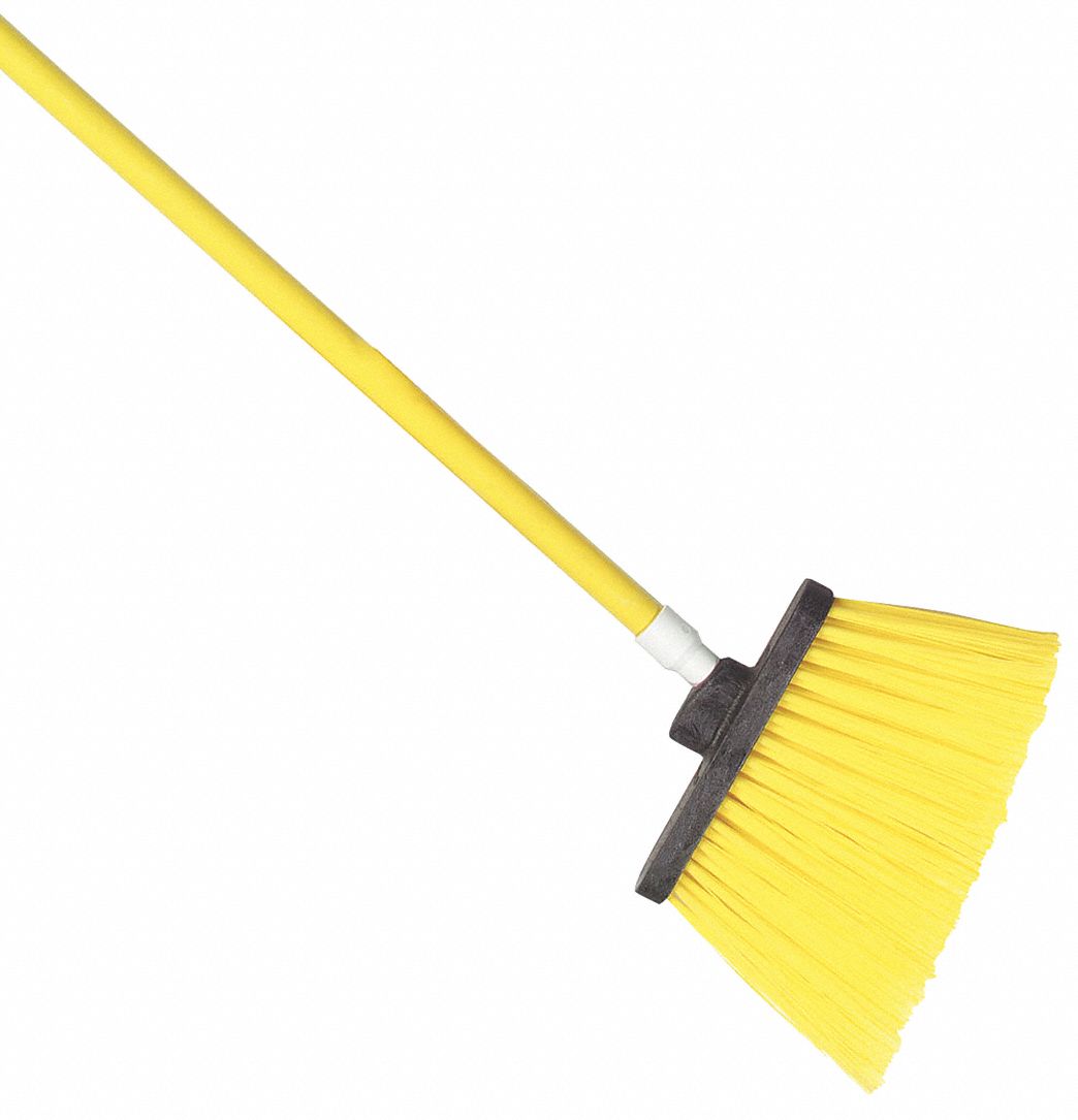 ANGLE BROOM,54 IN. OAL,7IN. TRIM L