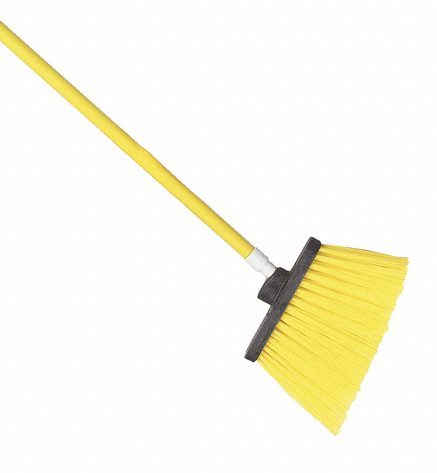 ANGLE BROOM,54 IN. OAL,7IN. TRIM L