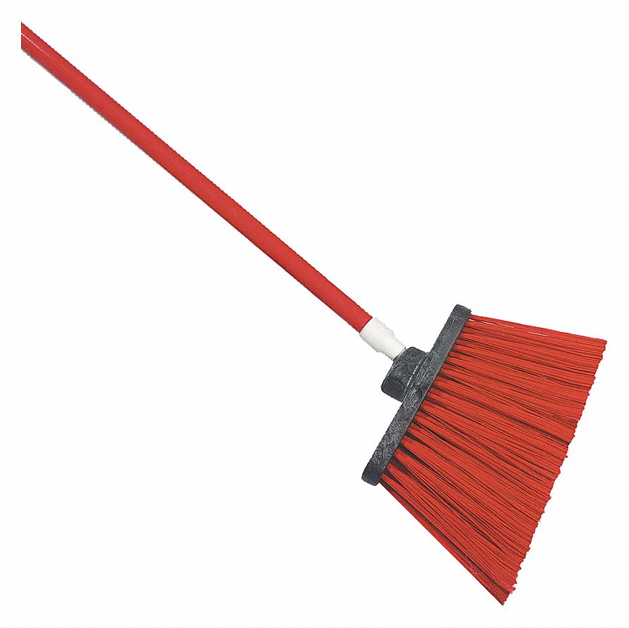 ANGLE BROOM,54 IN. OAL,7IN. TRIM L