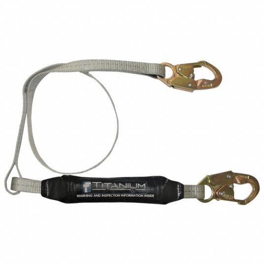 FALLTECH, 310 lb Capacity, 1 Legs, ShockAbsorbing Lanyard 19F353G8256T Grainger