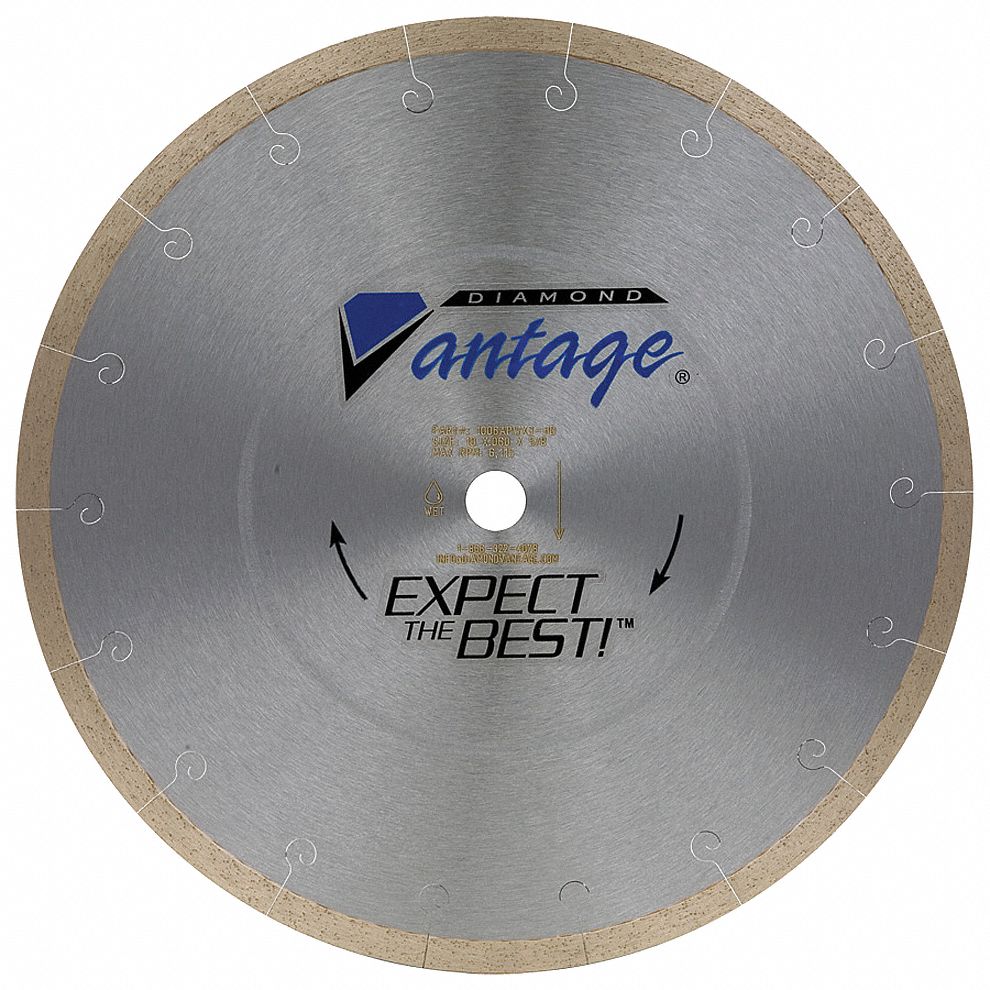 Diamond Saw Blade, 10 in Blade Dia. - Grainger