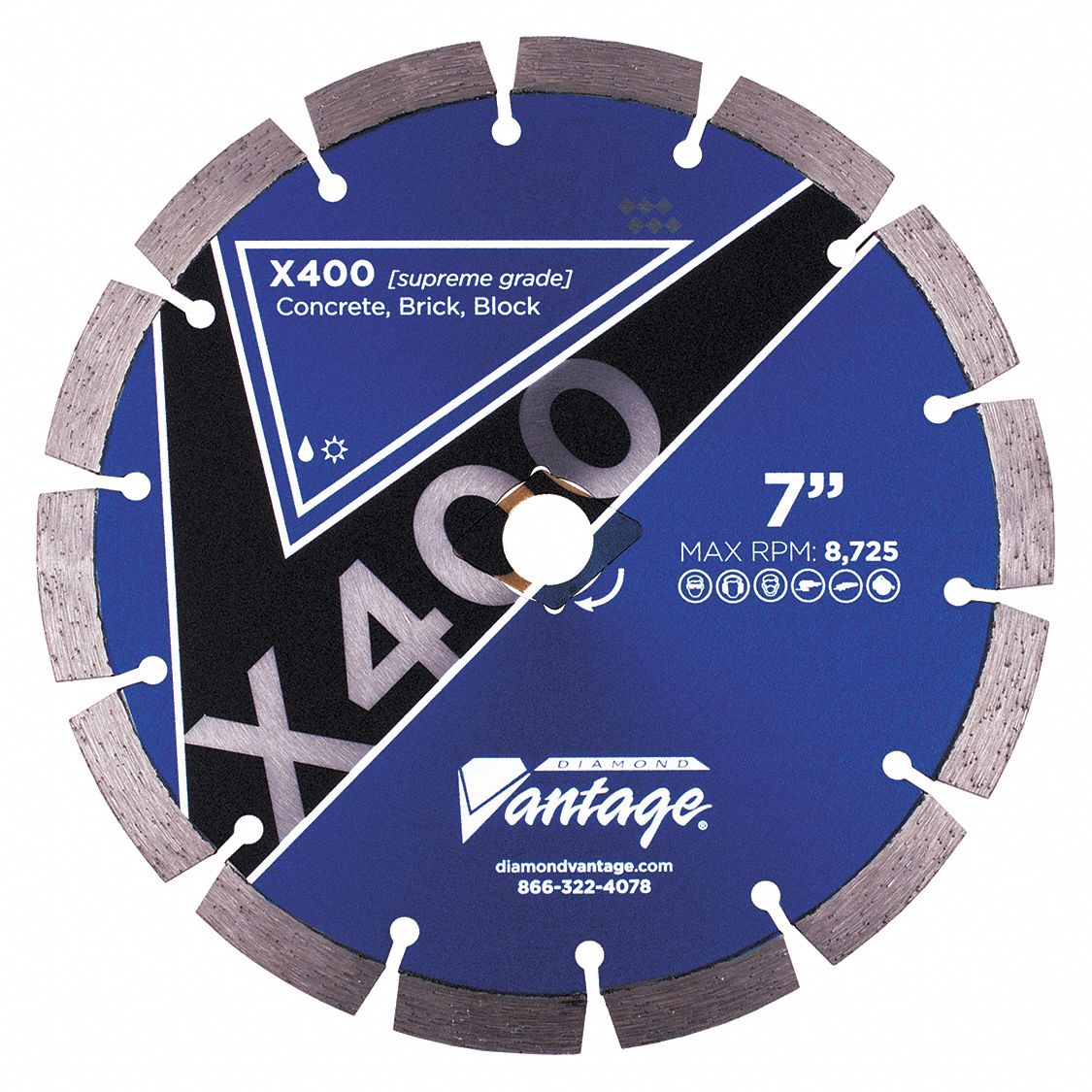 Circular Saws, Diamond Saw Blade, Concrete Materials Cut, 4 1/2 in