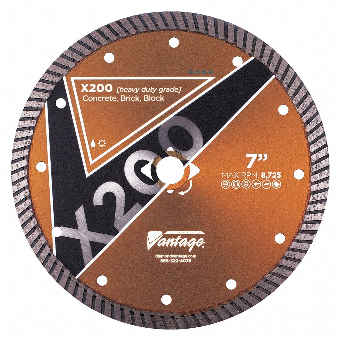 Circular Saws, Diamond Saw Blade, Concrete Materials Cut, 4 1/2 in
