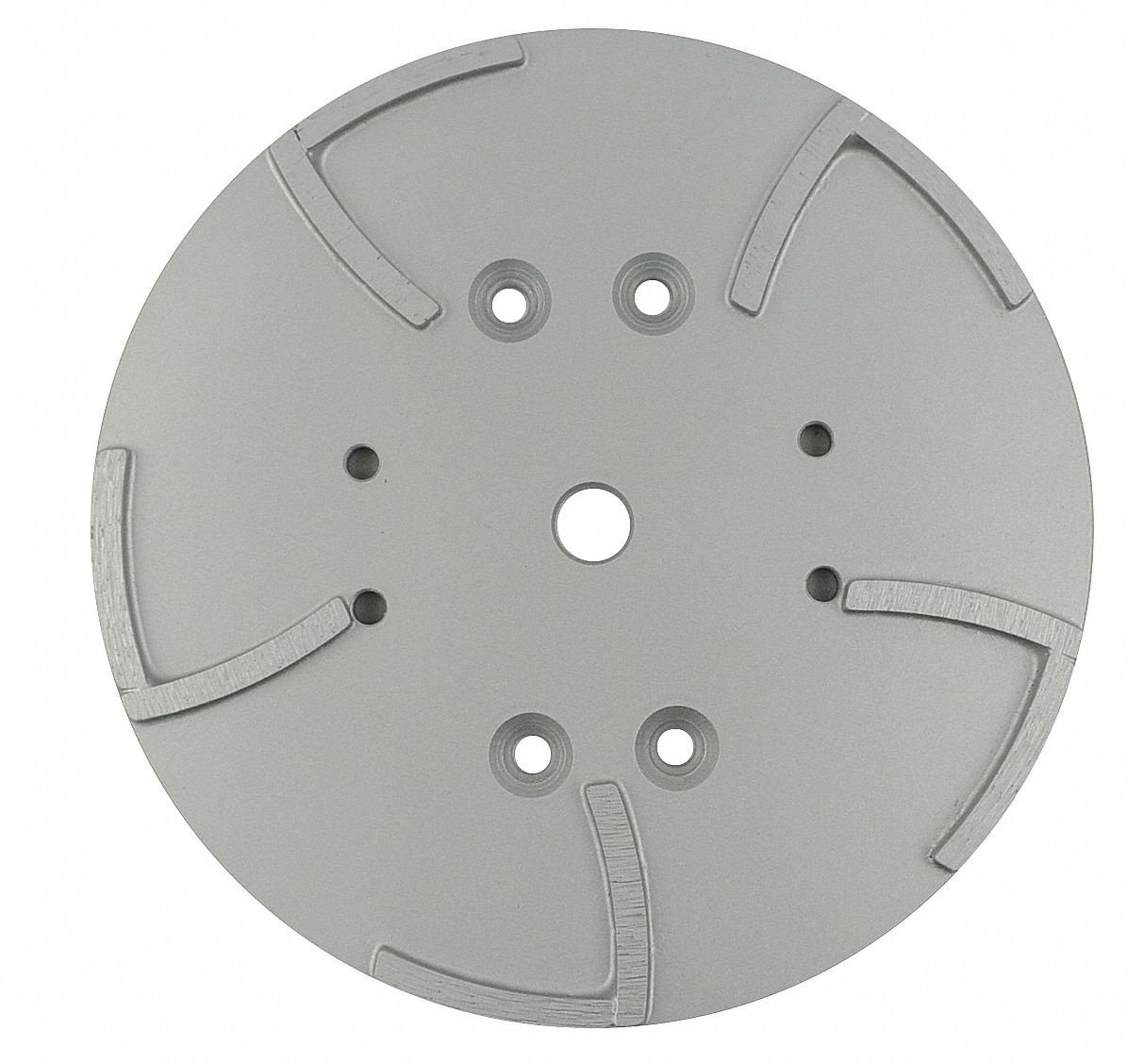 Floor Grinder Accessories: Hard, 50 Grit, Silver, 10 Segments, Concrete, Clockwise