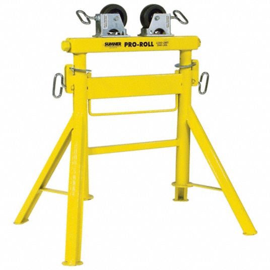 Pipe Roller Stand, 4-16 Pipe Medium Single Roller