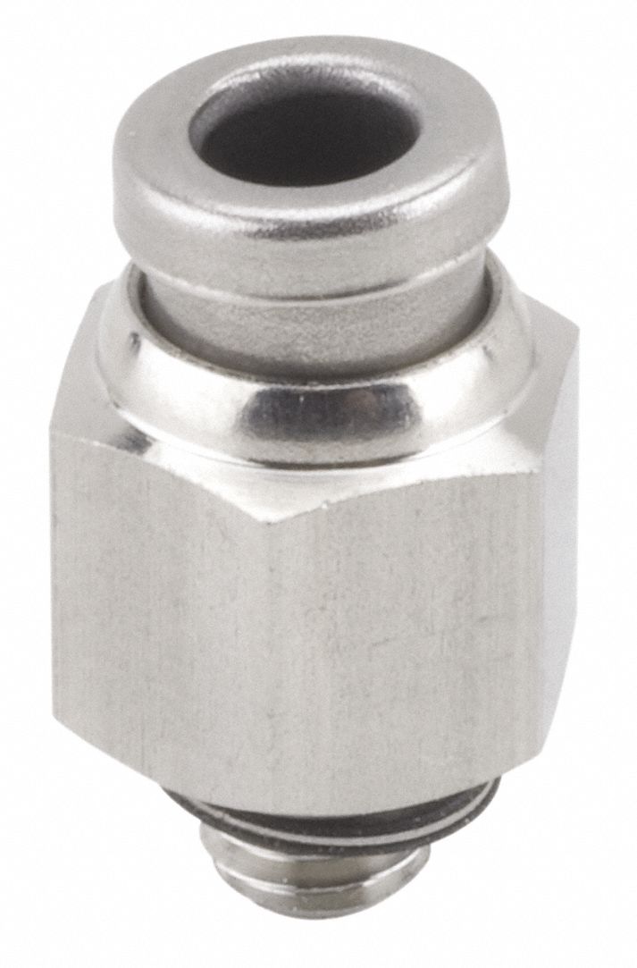 SMC 316 Stainless Steel Male Adapter, 5/32" or 4mm Tube Size   Push to Connect Tube Fittings   19F708|KQG2H03 32