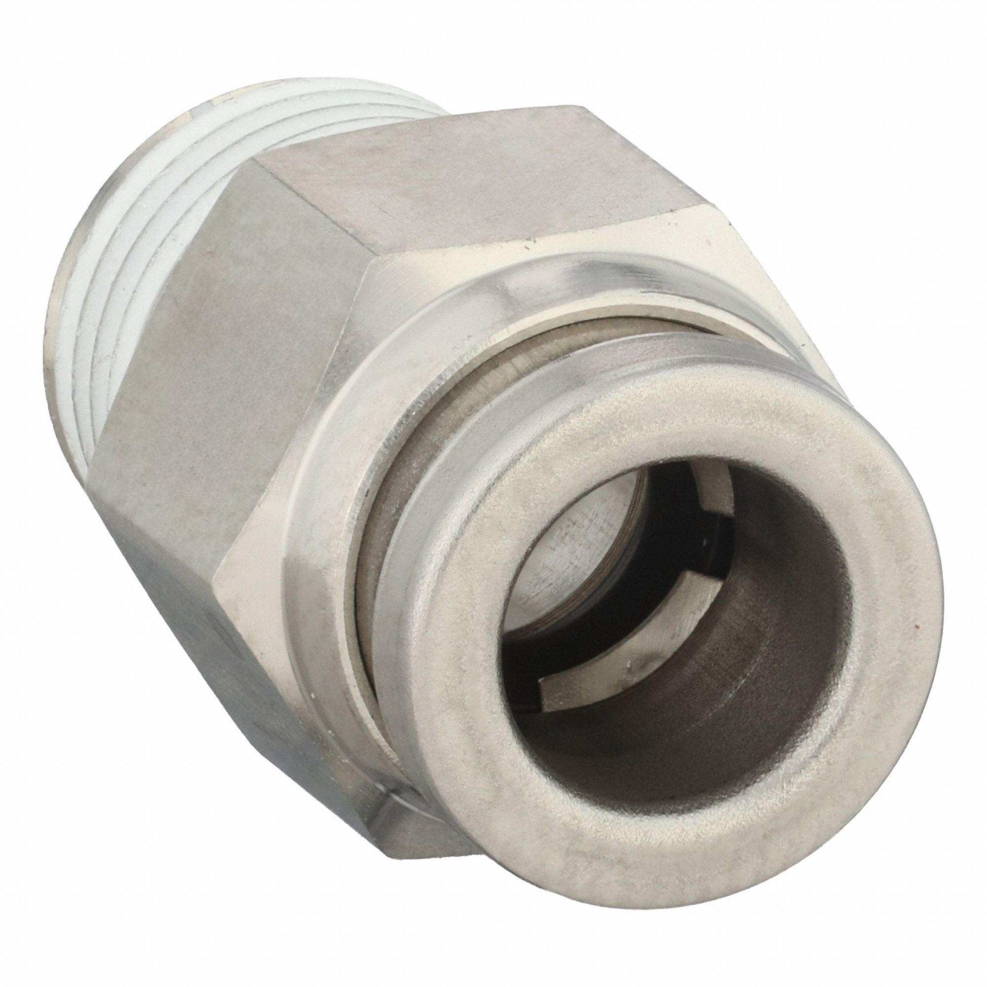 SMC, Straight, 5/32 in OD x 1/8 in OD Size, Push-Fit Adapter Fitting ...