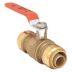 Brass Inline Ball Valves, 1-Piece Valve Structure