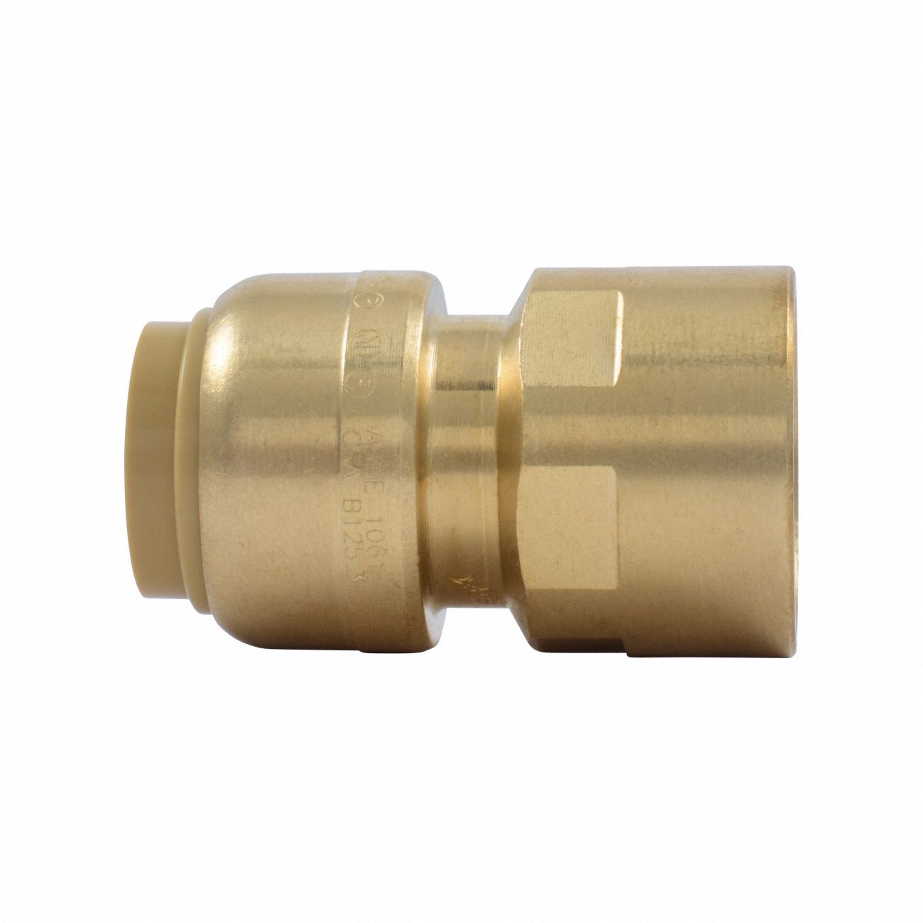 SHARKBITE Female Adapter Brass, PushtoConnect x FNPT, For 1/2 in