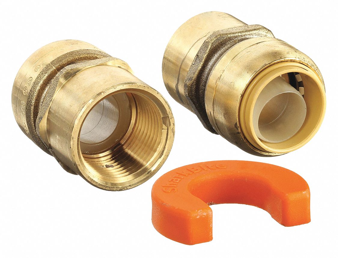 SHARKBITE, Brass, PushFit, Water Heater Installation Kit 19F901