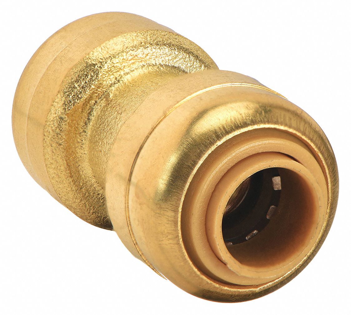 SHARKBITE, Brass, PushtoConnect x PushtoConnect, Coupling 19F906