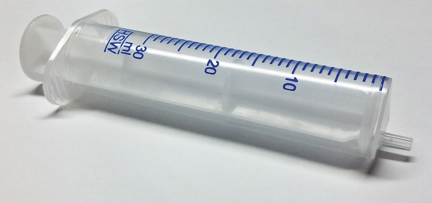 HENKE-JECT All-Plastic Syringe: 30 mL Capacity, Polypropylene, 50 PK ...