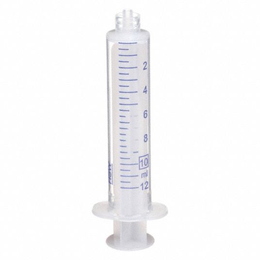 NORM-JECT, 10 mL Capacity - mL, Luer Lock, All-Plastic Syringe -  19G342