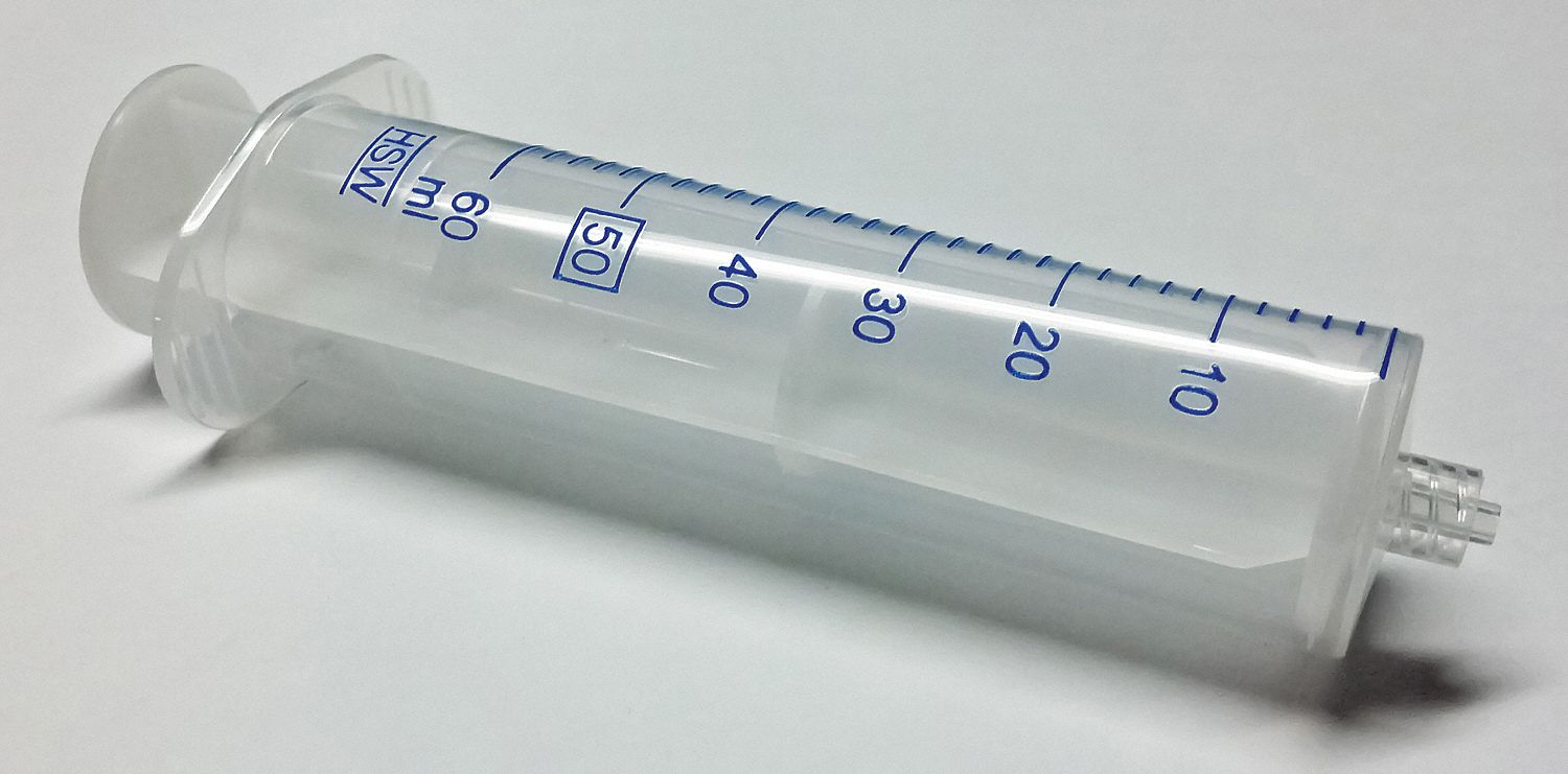 NORMJECT AllPlastic Syringe, Polypropylene Body Material, 50 mL