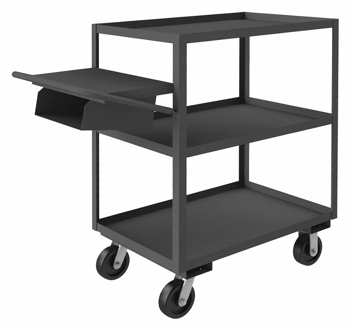 3,600 lb Load Capacity, OrderPicking Utility Cart with Lipped Metal