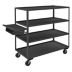 Order-Picking Utility Carts with Lipped Metal Shelves