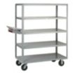 Order-Picking Utility Carts with Flush Metal Shelves