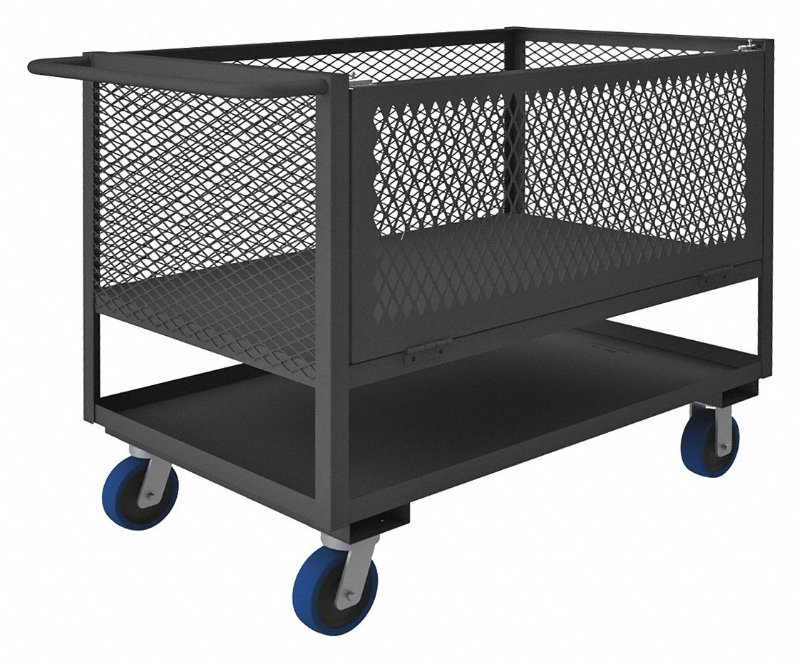 DROP GATE TRUCK,2000 LB CAP,STEEL,14 GA