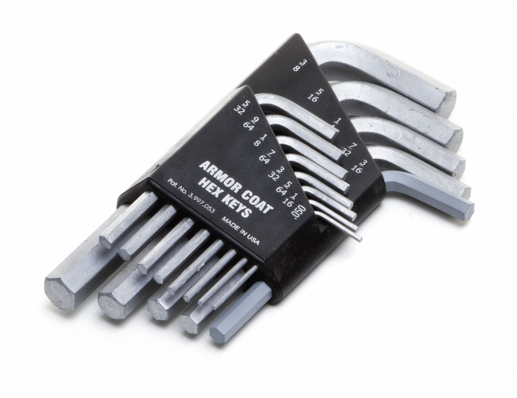 Alloy Steel Short L-Shaped SAE Hex Key Set, 1.63 to 4.31