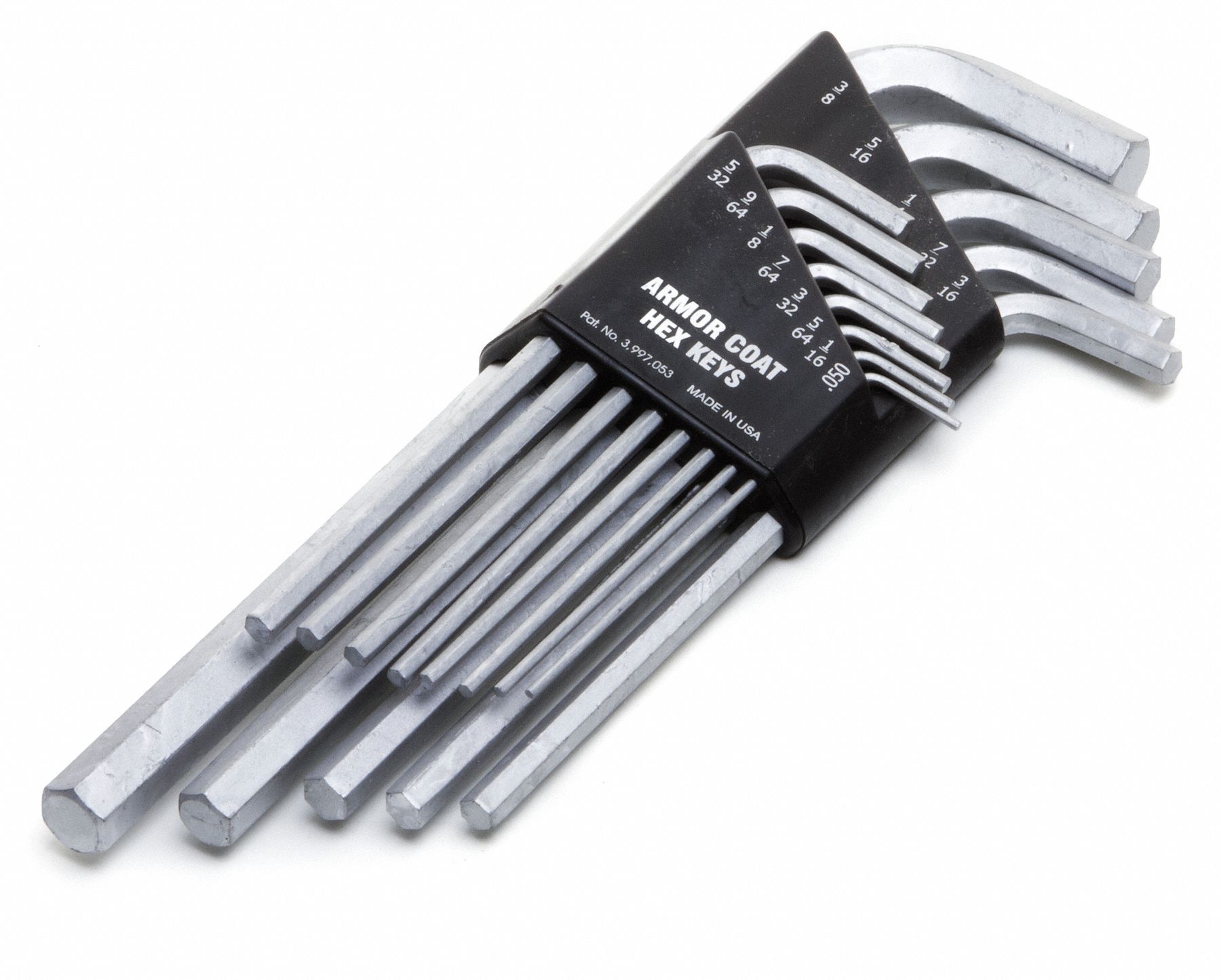 Alloy Steel Long L-Shaped SAE Hex Key Set, 2.81 to 6.81