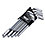 Alloy Steel Ball End L-Shaped SAE Hex Key Set, 2.81 to 6.81