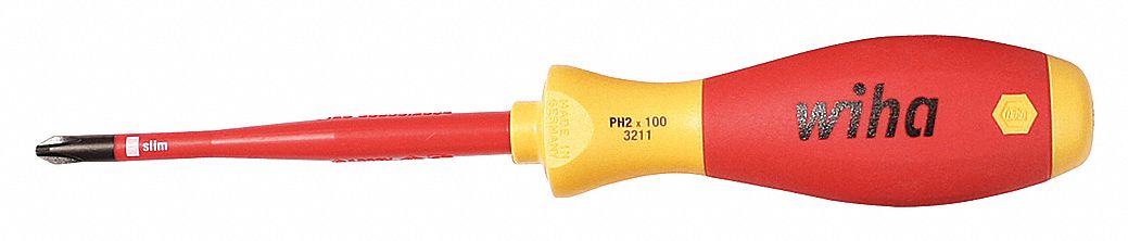 INSULATED SCREWDRIVER,PHILLIPS,#2 X