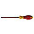 INSULATED SCREWDRIVER,SLOTTED,3/16X