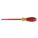 INSULATED SLOTTED SCREWDRIVER, 3/16 IN TIP SIZE, 10 IN OVERALL L, 6 IN SHANK L