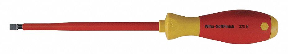 INSULATED SLOTTED SCREWDRIVER,3/16