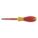 INSULATED PHILLIPS SCREWDRIVER, #1 TIP SIZE, 7½ IN OVERALL L, 3 IN SHANK L, ERGONOMIC GRIP