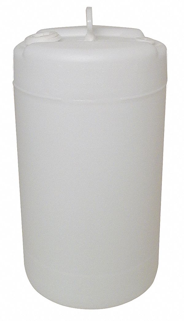 TRANSPORT DRUM,CLOSED HEAD,15 GAL.,WHITE