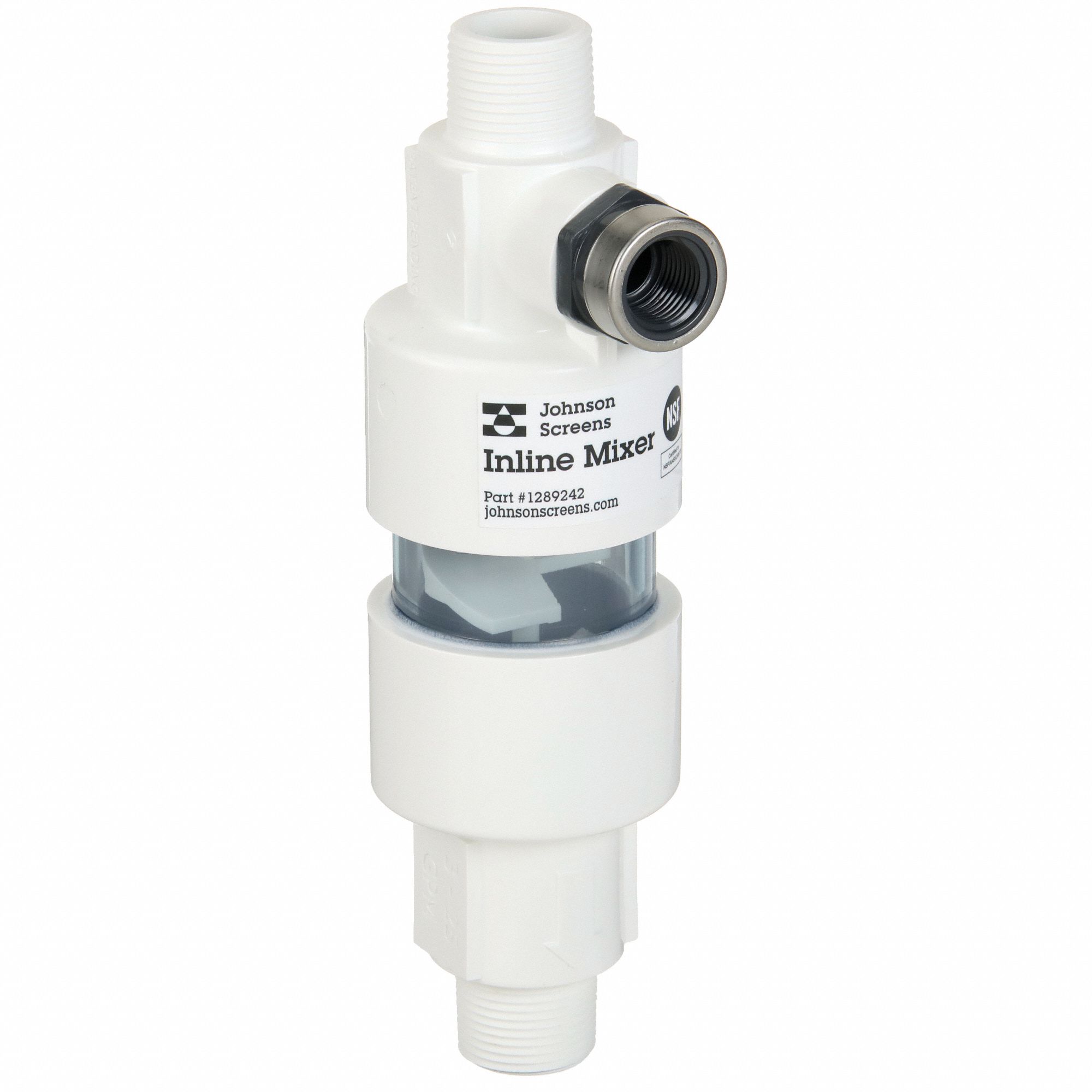 PULSAFEEDER, STM100PVC, Static Inline Mixer, Static Inline Mixer