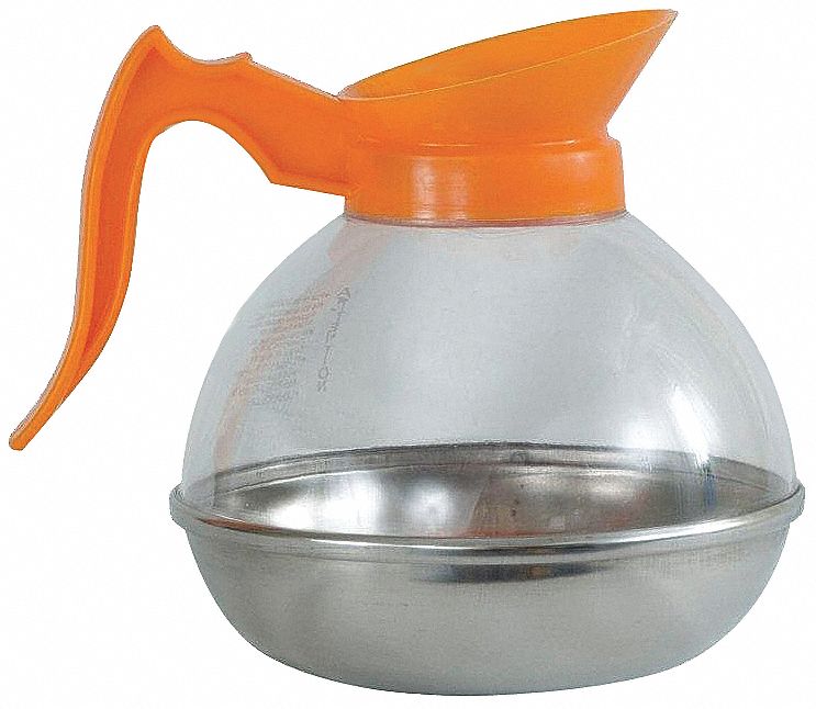 COFFEE DECANTER,64 OZ.,ORANGE