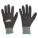 COATED GLOVES,NITRILE/NYLON,S,BLK/GY,PR