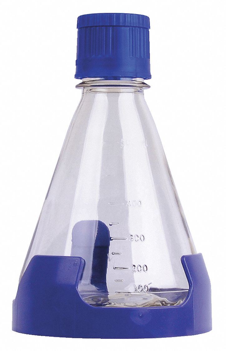 Plastic Conical Flasks Clear Graduated 50ml to 2000ml With Cap