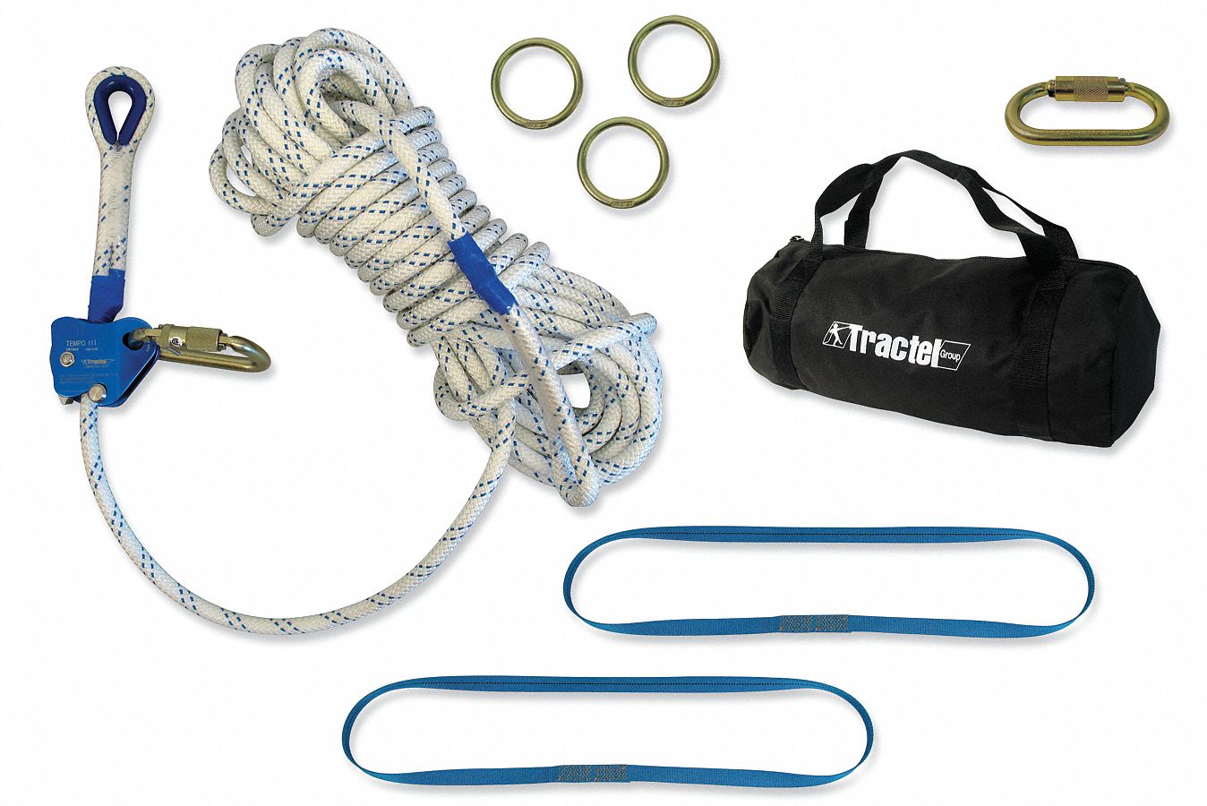 HORIZONTAL LIFELINE, TRAVSAFE TEMPO III, 60FT, KERNMANTLE ROPE