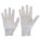 KNIT GLOVES, S (7), UNCOATED, NYLON, 15 GA THICK, DISSIPATIVE, WHITE, 12 PK