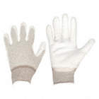 COATED GLOVES, XS (6), SMOOTH, PUR, DIPPED PALM, NYLON, 15 GA THICK, BEIGE