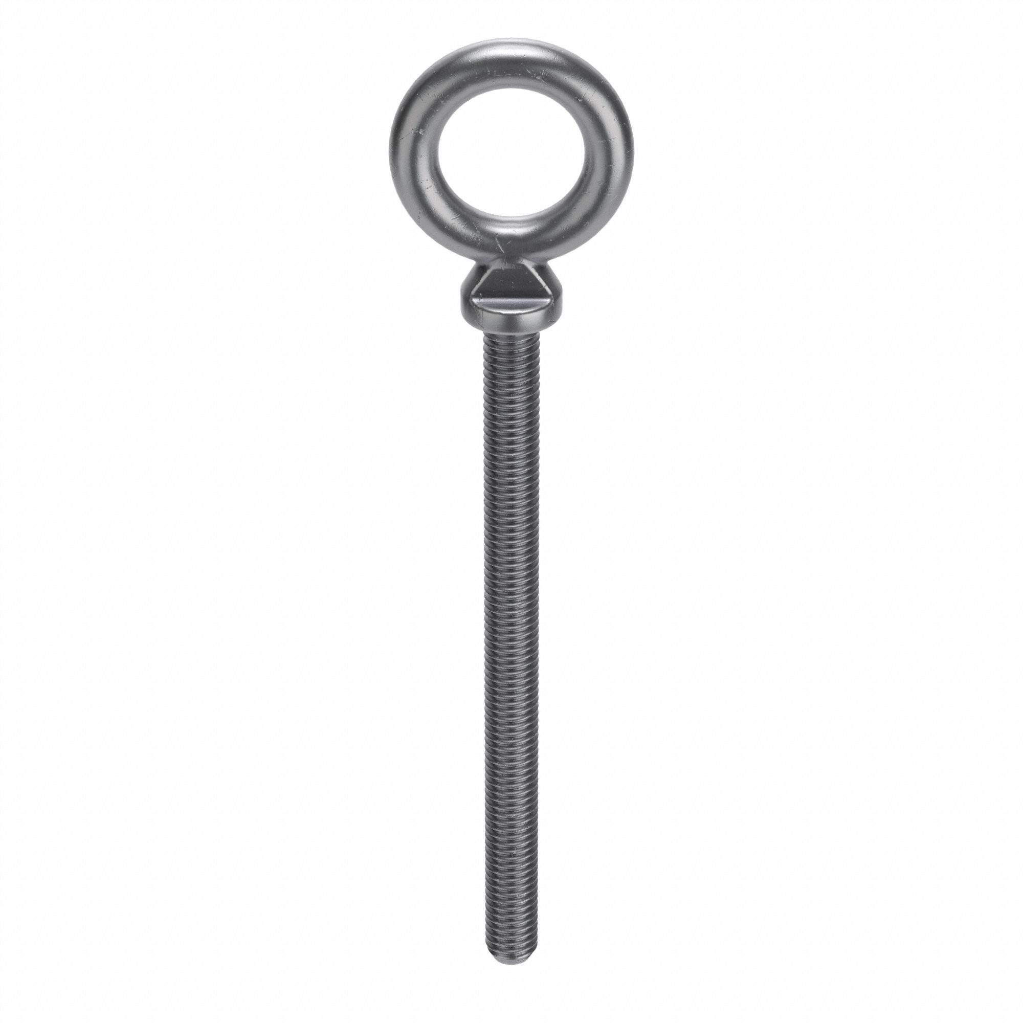 MACHINERY EYE BOLT, WITH SHOULDER, STEEL, PLAIN, ⅜"-16 THREAD, 6 IN THREAD L, 6 IN SHANK L