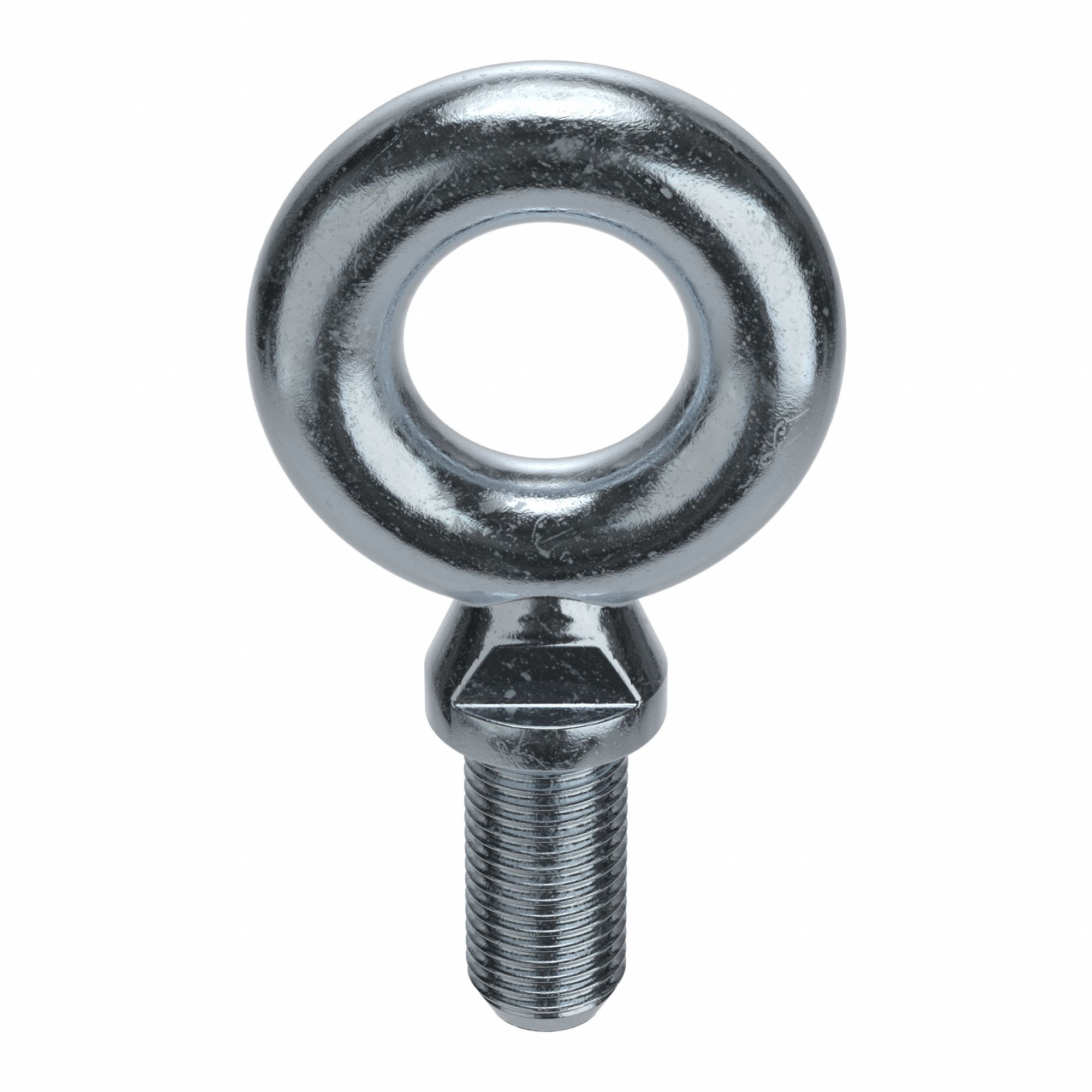 Machinery Eye Bolt: With Shoulder, Steel, Zinc-Plated, 3 3/4 in Thread Lg, 3 3/4 in Shank Lg
