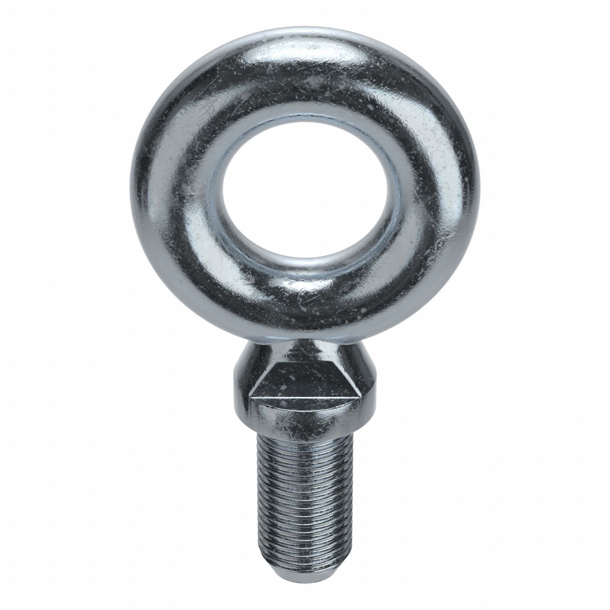 Machinery Eye Bolt: With Shoulder, Steel, Zinc-Plated, 5 in Thread Lg, 5 in Shank Lg