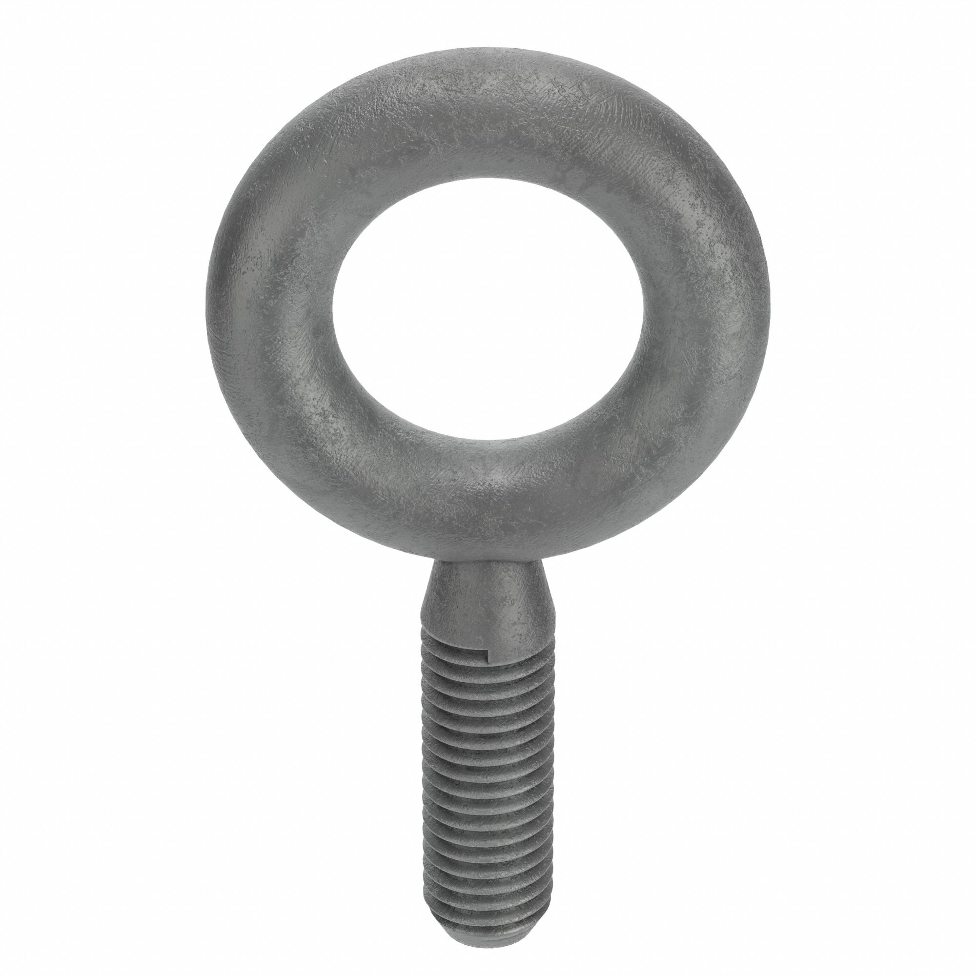 Machinery Eye Bolt: Without Shoulder, Steel, Galvanized, 1/2"-13 Thread Size, 1 1/2 in Thread Lg
