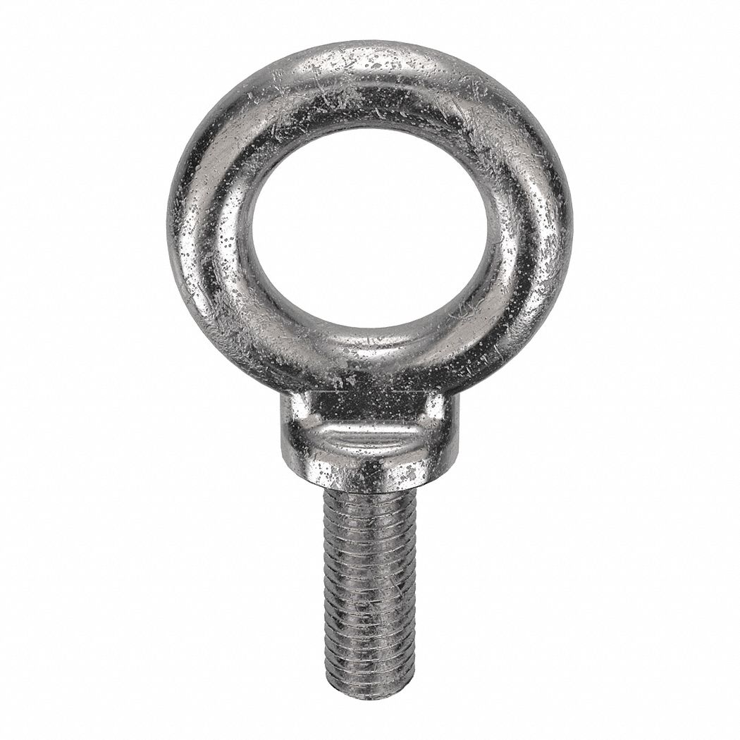 With Shoulder, 304 Stainless Steel, Machinery Eye Bolt 19L137|K2021-1-1/2-SS  Grainger