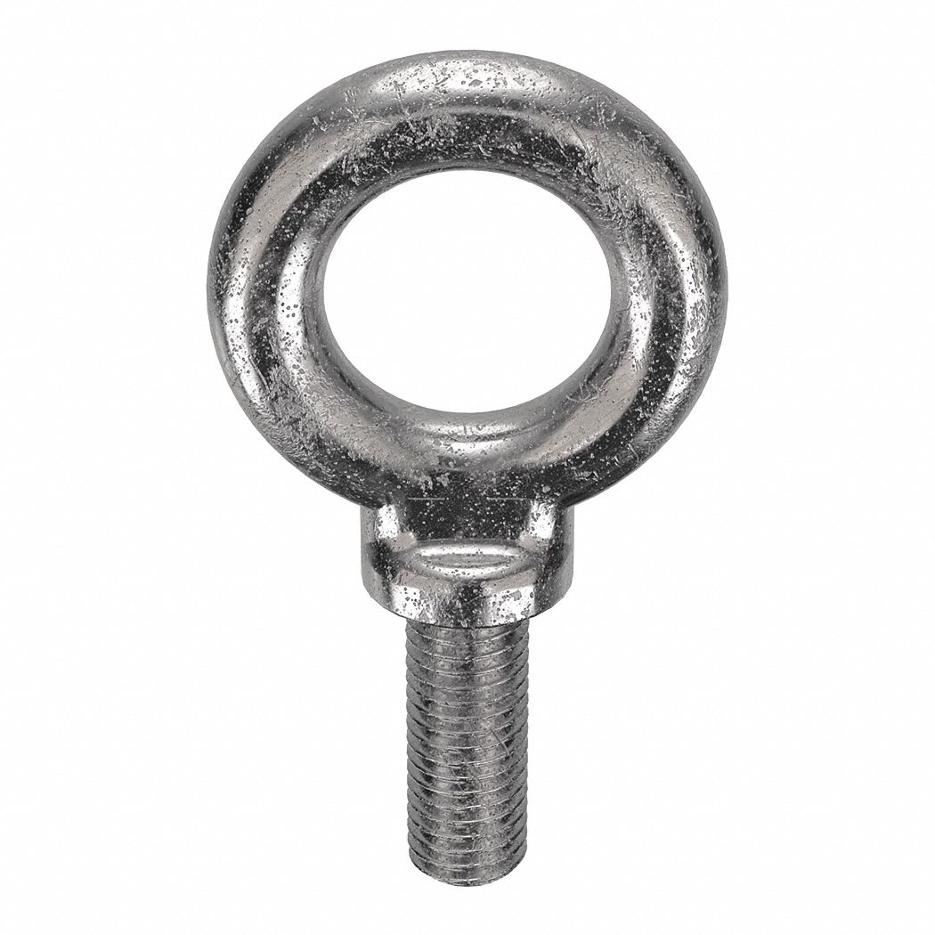 With Shoulder, 304 Stainless Steel, Machinery Eye Bolt 19L139K20213SS Grainger