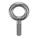 MACHINERY EYE BOLT, WITHOUT SHOULDER, 304 STAINLESS STEEL, PLAIN FINISH, ⅜