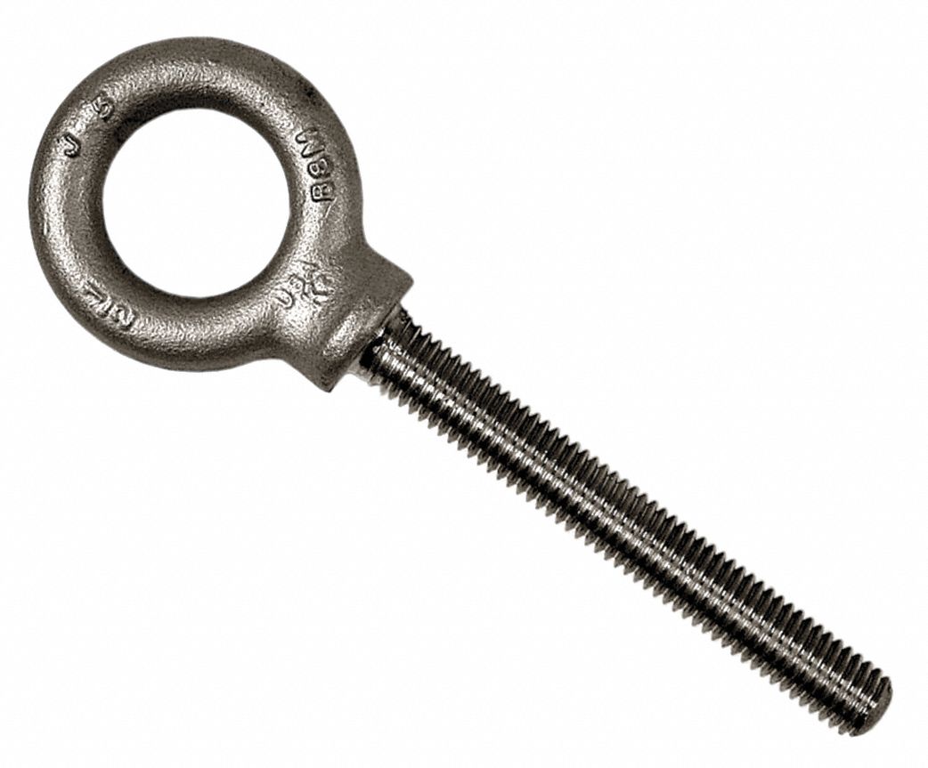 KEN Machinery Eye Bolt With Shoulder, 304 Stainless Steel
