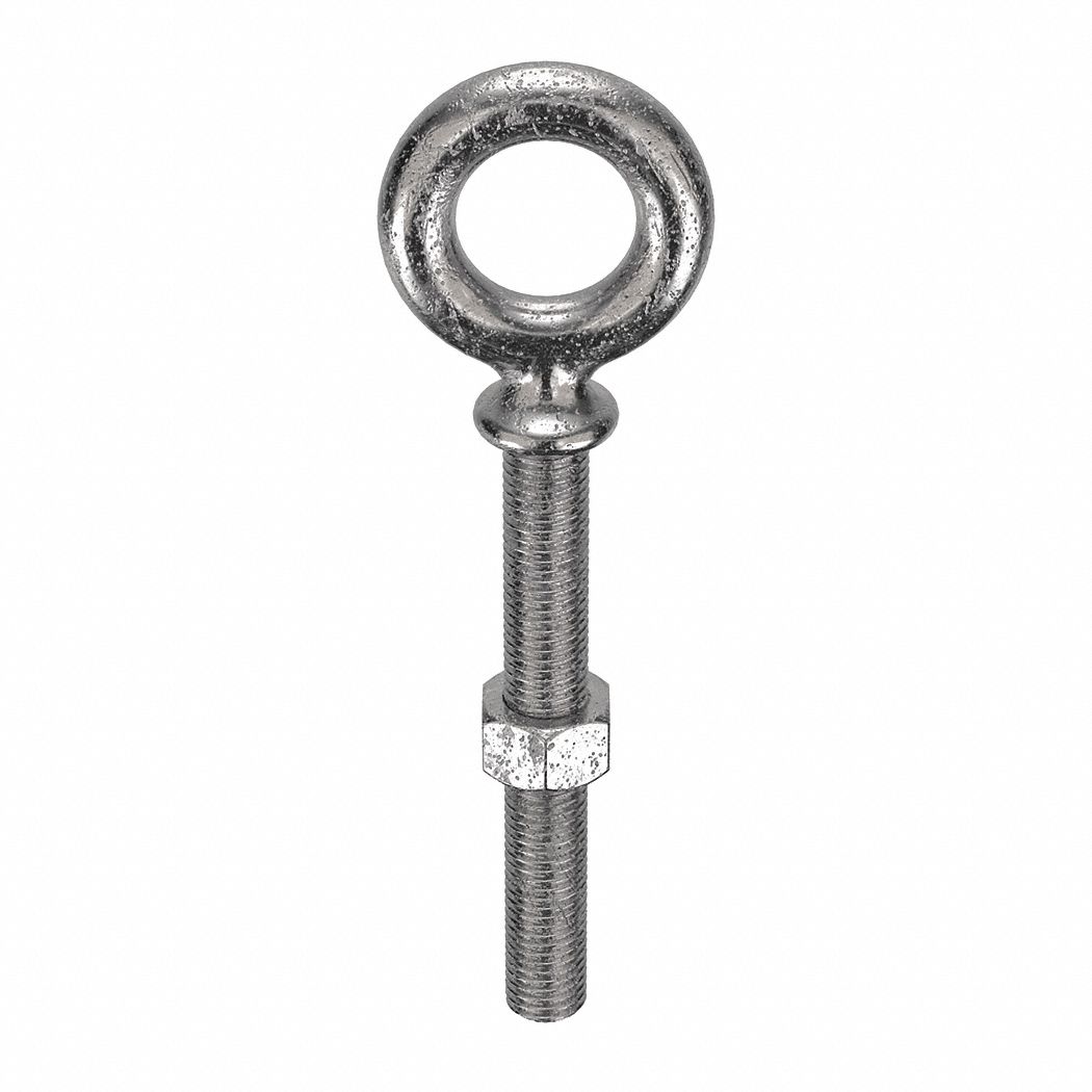 With Shoulder, 316 Stainless Steel, Machinery Eye Bolt 19L209|N2030-316SS- Grainger