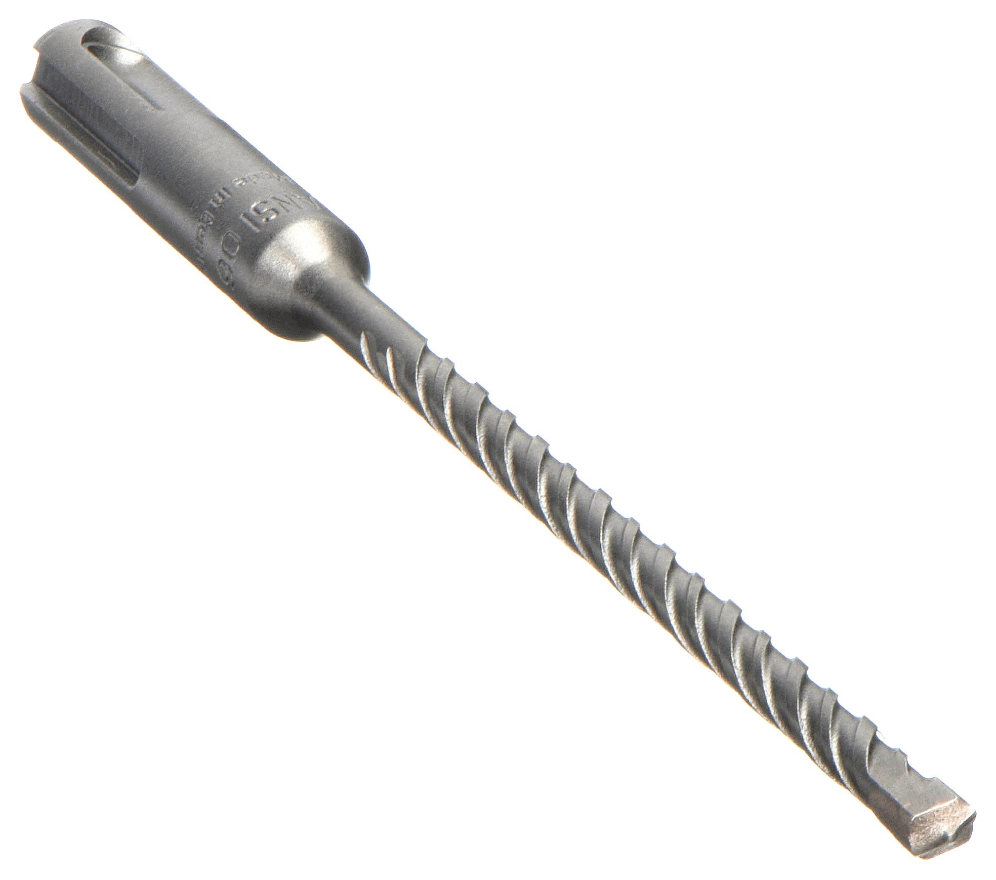 ROTARY HAMMER DRILL BIT, 3/16 IN BIT SIZE, 4 IN MAX DRILLING DEPTH, 6 IN L, CARBIDE