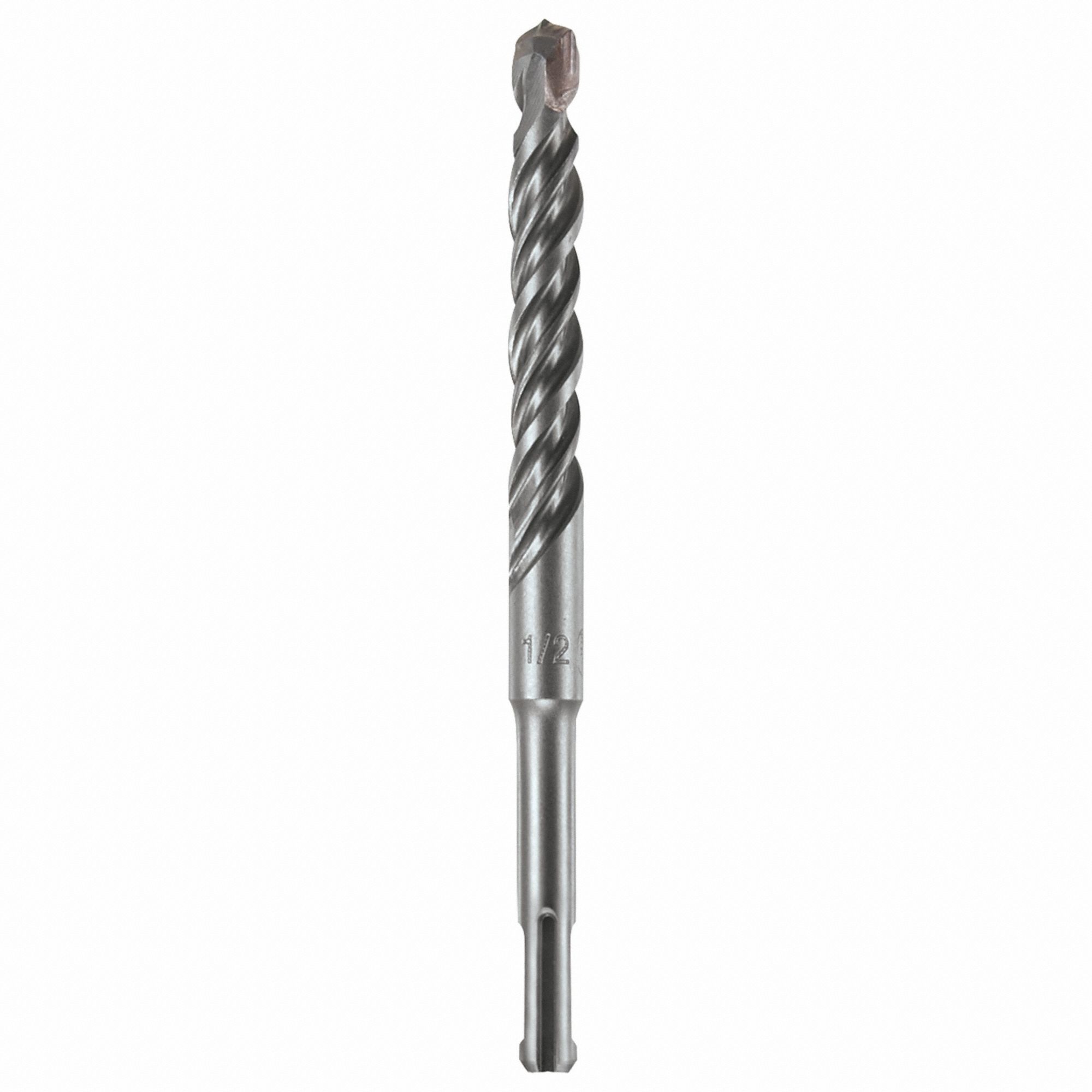 ROTARY HAMMER DRILL BIT, ½ IN BIT SIZE, 4 IN MAX DRILLING DEPTH, 6 IN L, CARBIDE