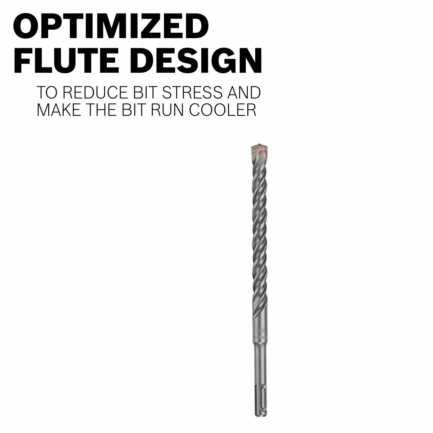 BOSCH Rotary Hammer Drill 5/32 in Drill Bit Size, 4 in Max Drilling Dp, 6 in Overall Lg